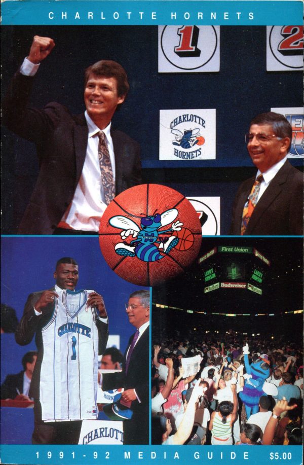 1991-92 Charlotte Hornets media guide