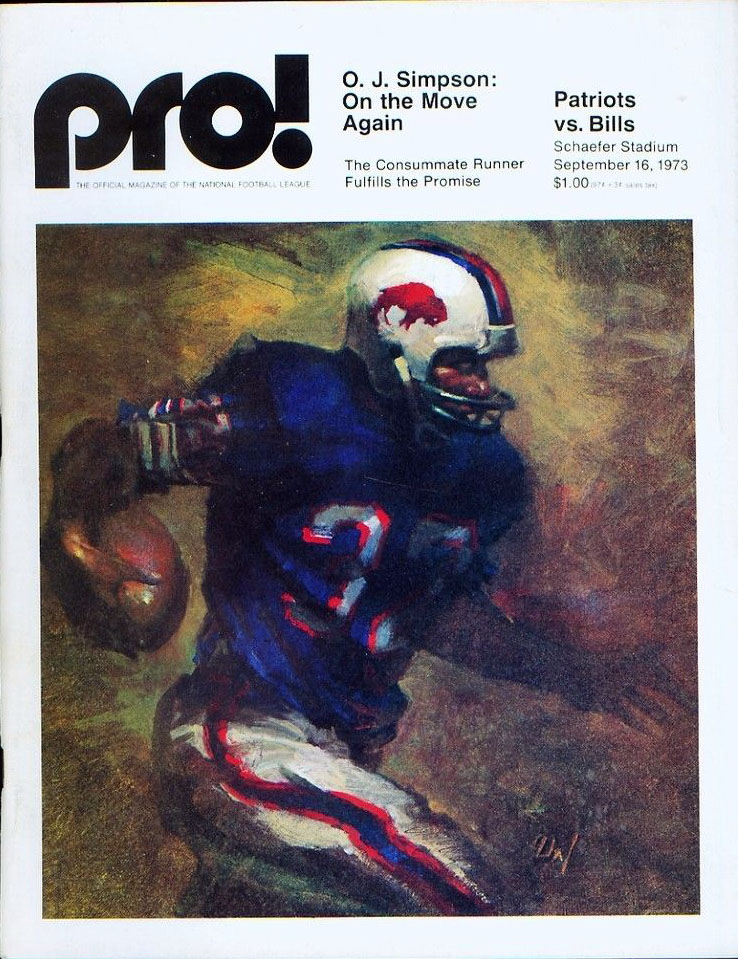 NFL Program: New England Patriots vs. Buffalo Bills (September 16, 1973)