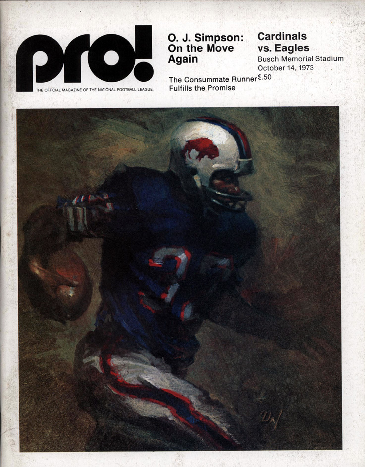 NFL Program: St. Louis Cardinals vs. Philadelphia Eagles (October 14, 1973)