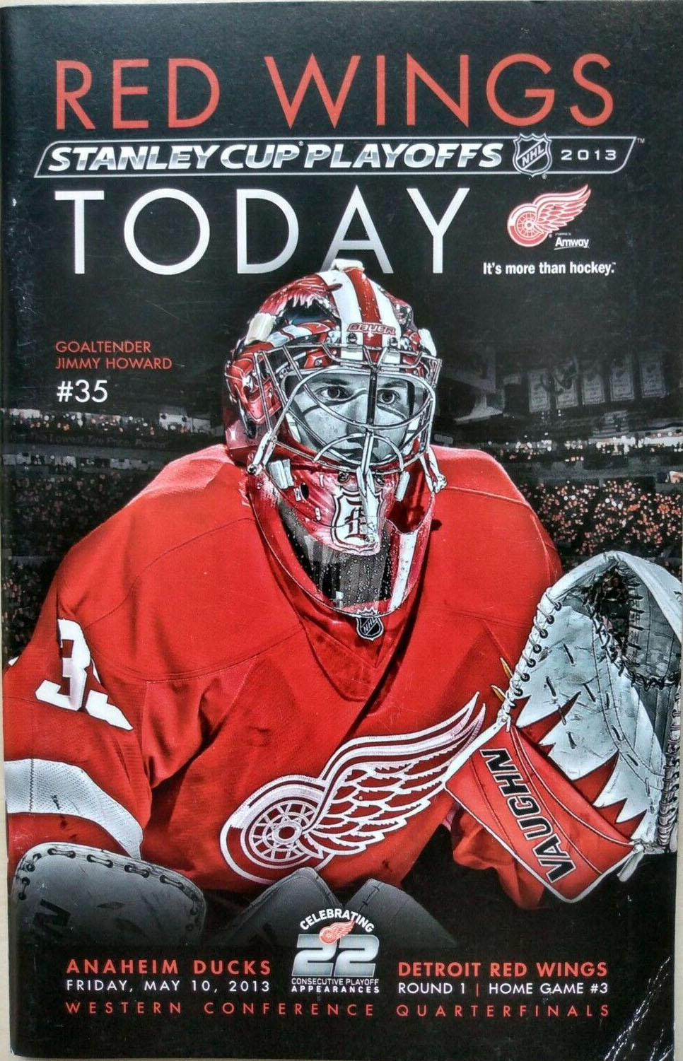 2012-13 Detroit Red Wings playoff program