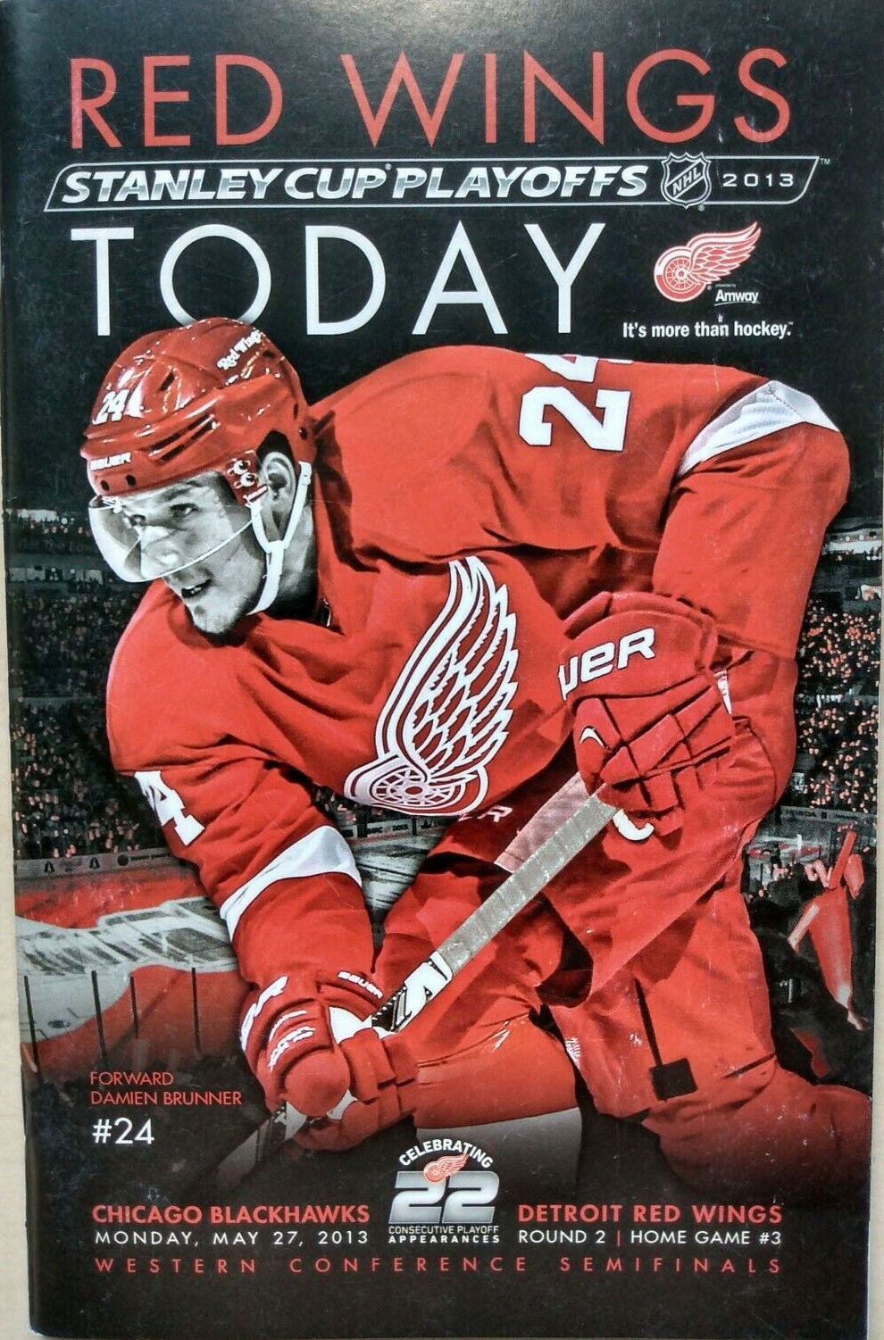 2012-13 Detroit Red Wings playoff program