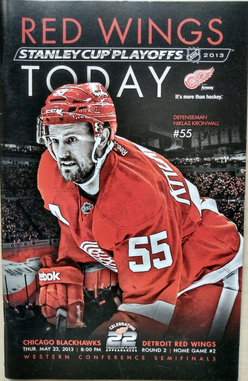 2012-13 Detroit Red Wings playoff program