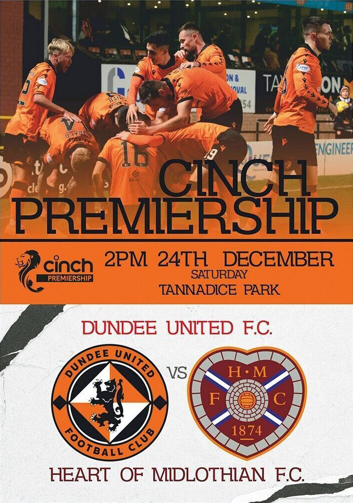 Dundee United vs. Heart of Midlothian (December 24, 2022)