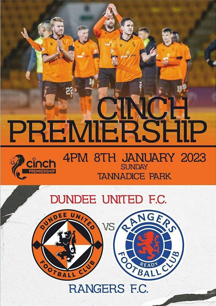 Dundee United vs. Rangers (January 8, 2023)