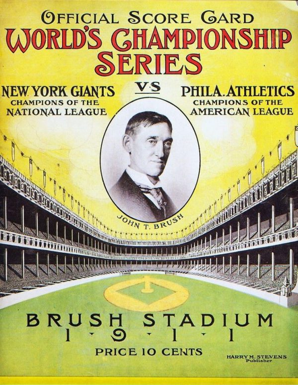 1911 New York Giants World Series program