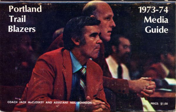 1973-74 Portland Trail Blazers media guide