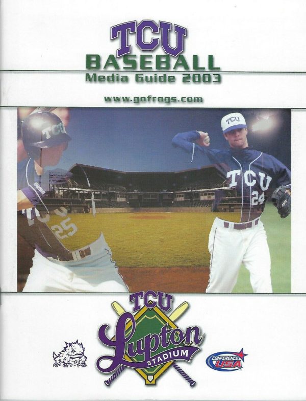 2003 TCU Horned Frogs baseball media guide