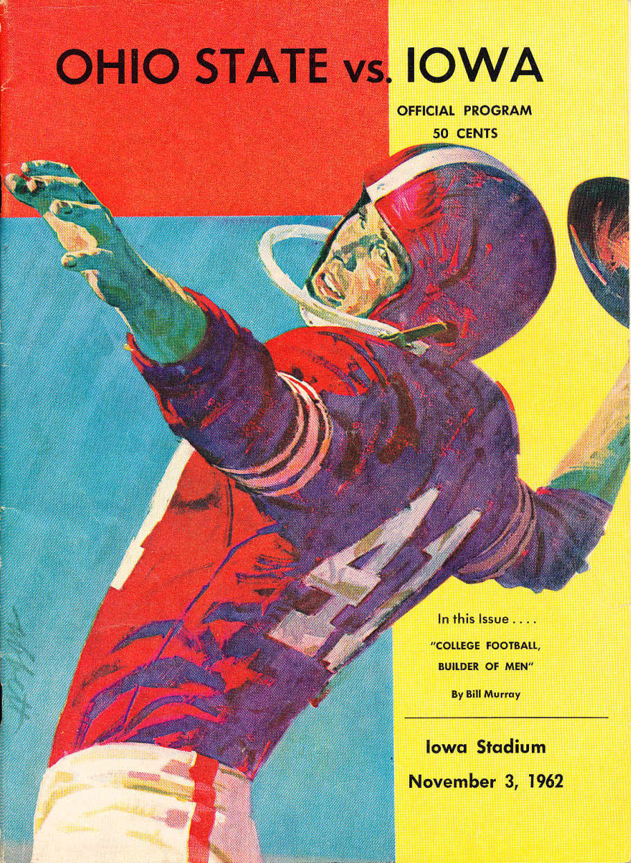 College Football Program: Iowa Hawkeyes vs. Ohio State Buckeyes (November 3, 1962)