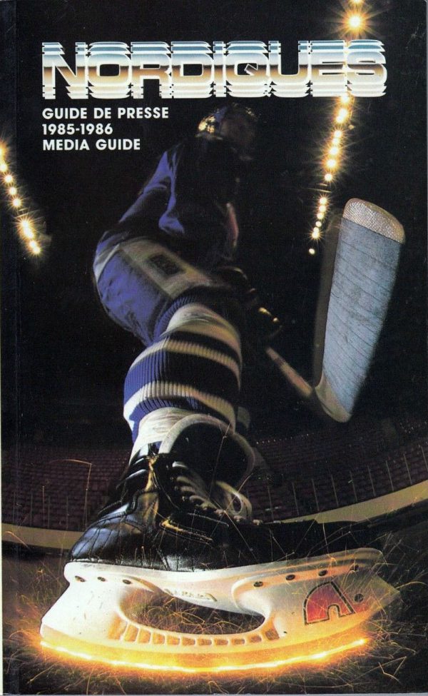 1985-86 Quebec Nordiques media guide