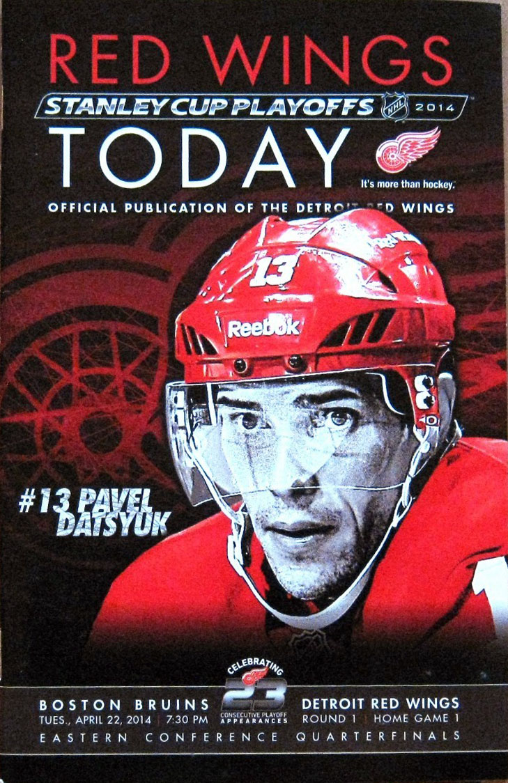 2014 Detroit Red Wings playoff program