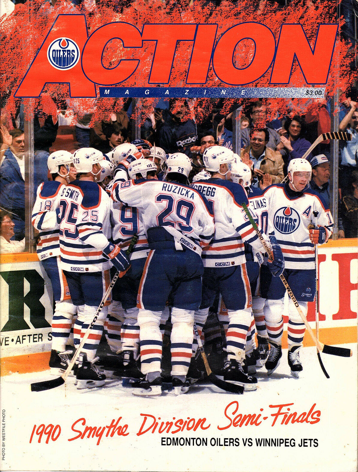 NHL Program: Edmonton Oilers (1989-90)