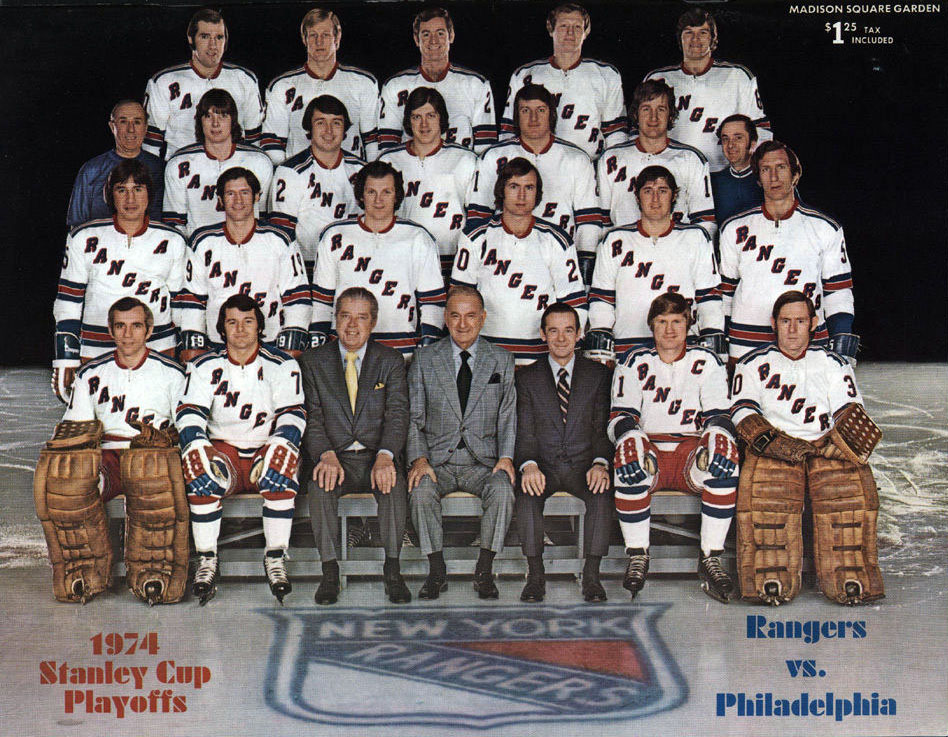 1973-74 New York Rangers playoff program