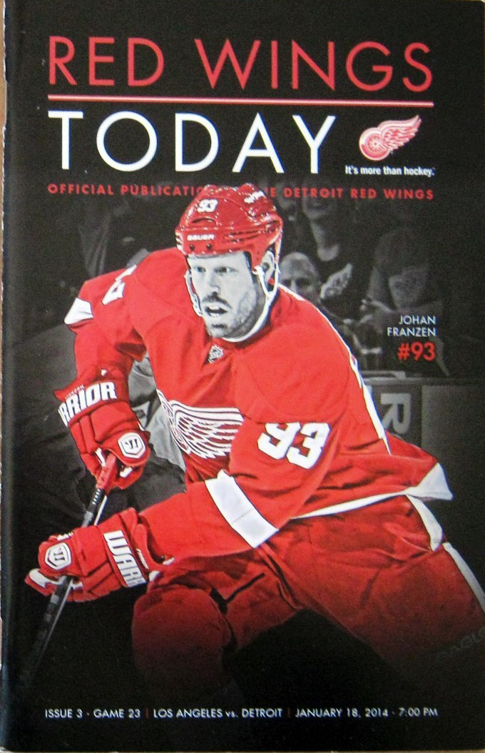 2013-14 Detroit Red Wings program