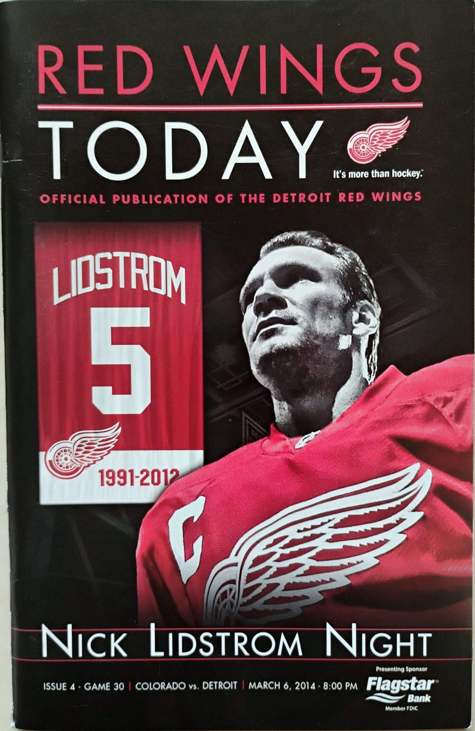 2013-14 Detroit Red Wings program