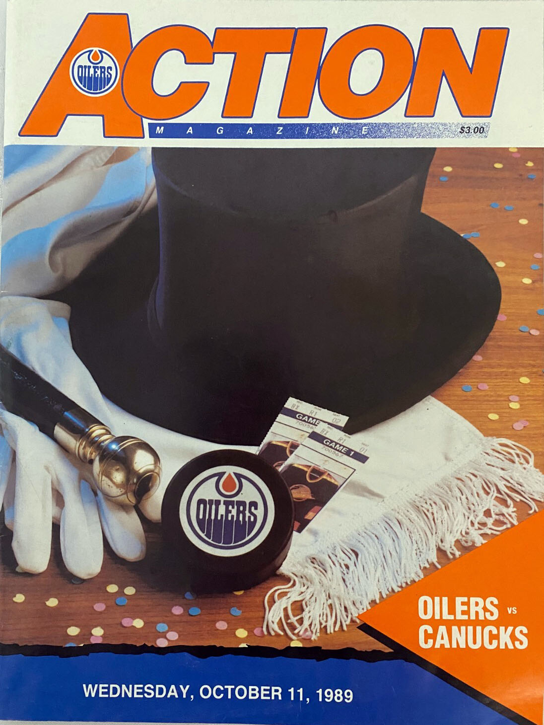 1989-90 Edmonton Oilers program