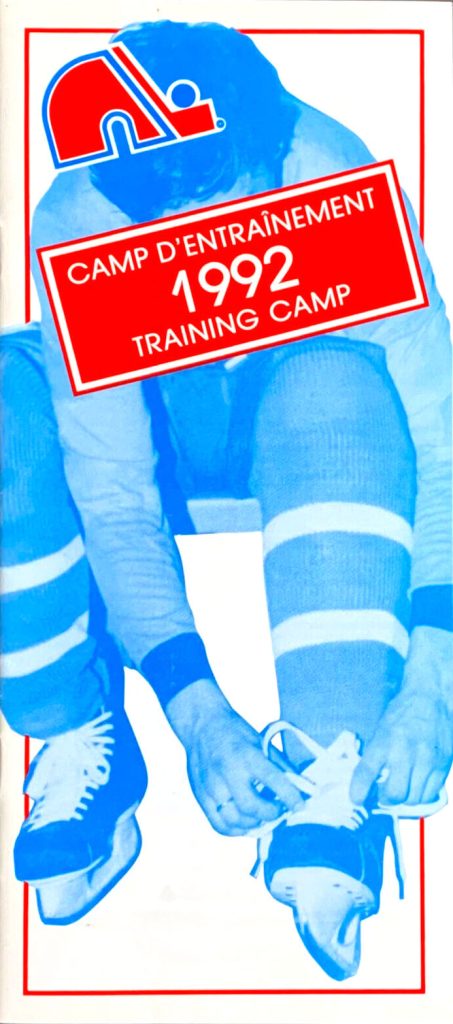 1992 Quebec Nordiques training camp guide