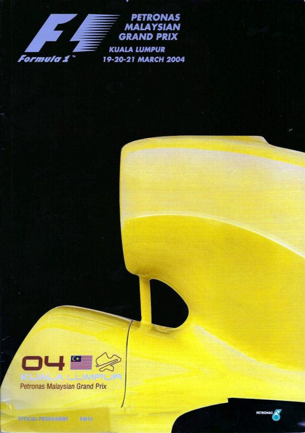 2004 Malaysian Grand Prix program