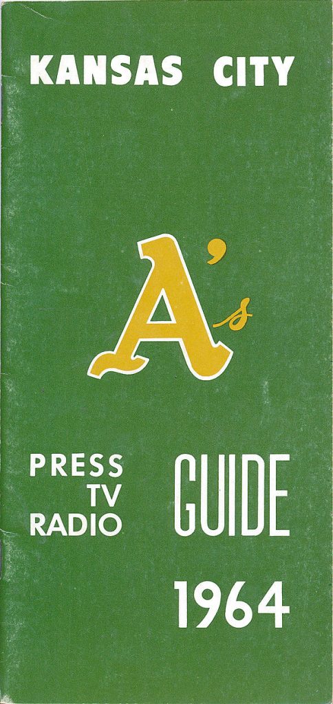 1964 Kansas City Athletics media guide