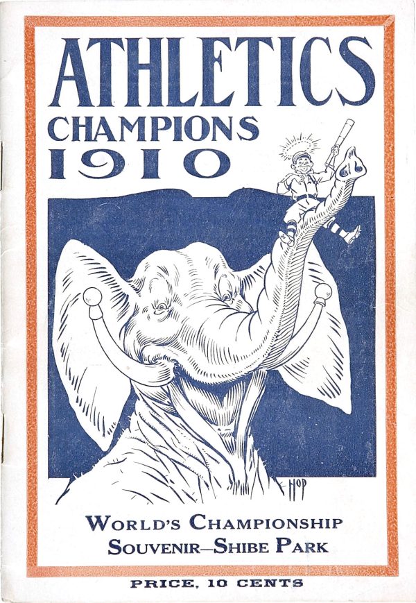 1910 Philadelphia Athletics World Series program