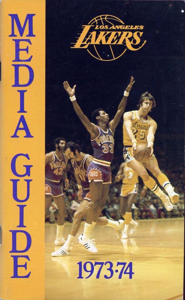1973-74 Los Angeles Lakers media guide