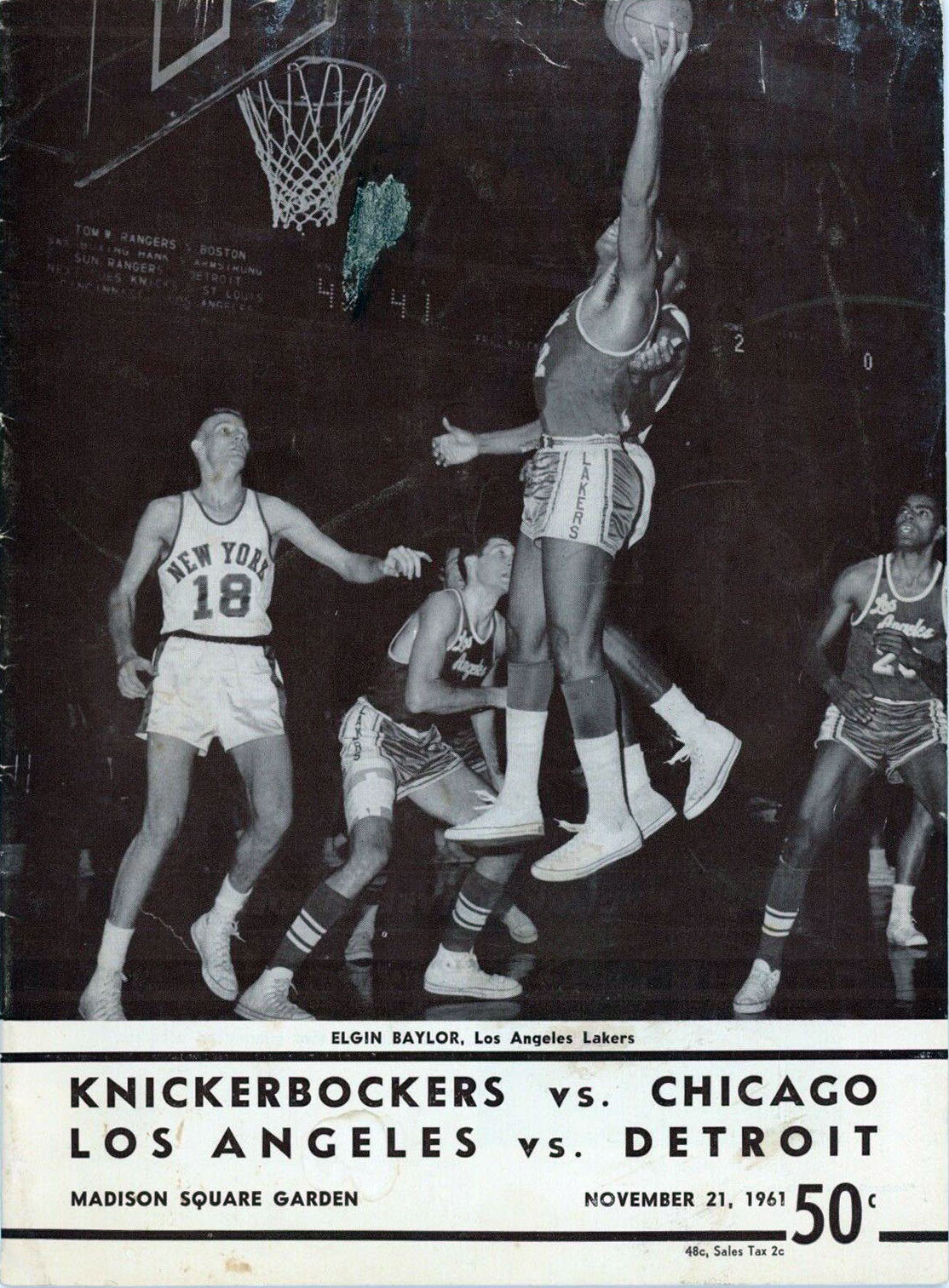 1961-62 New York Knicks program