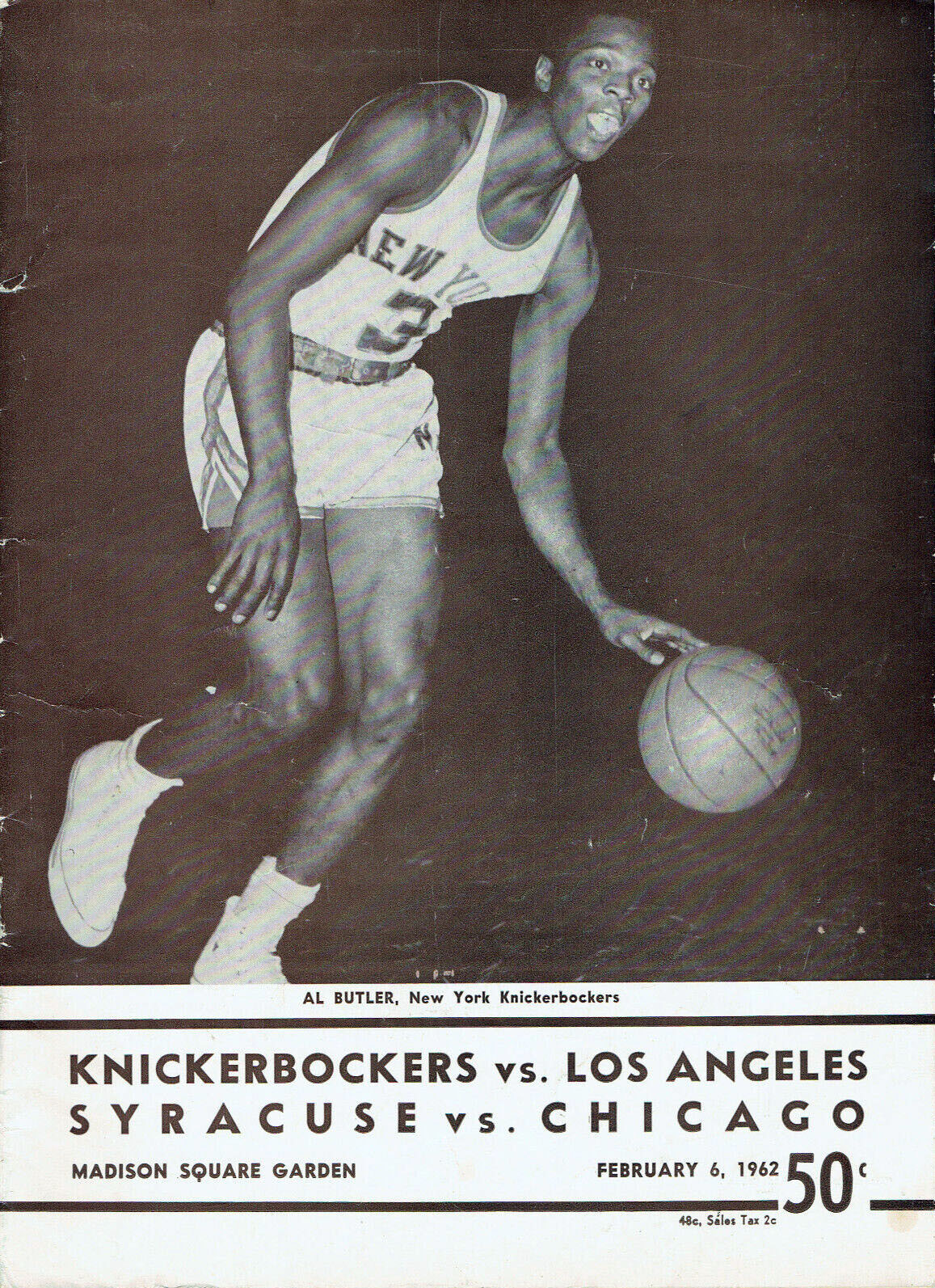 1961-62 New York Knicks program