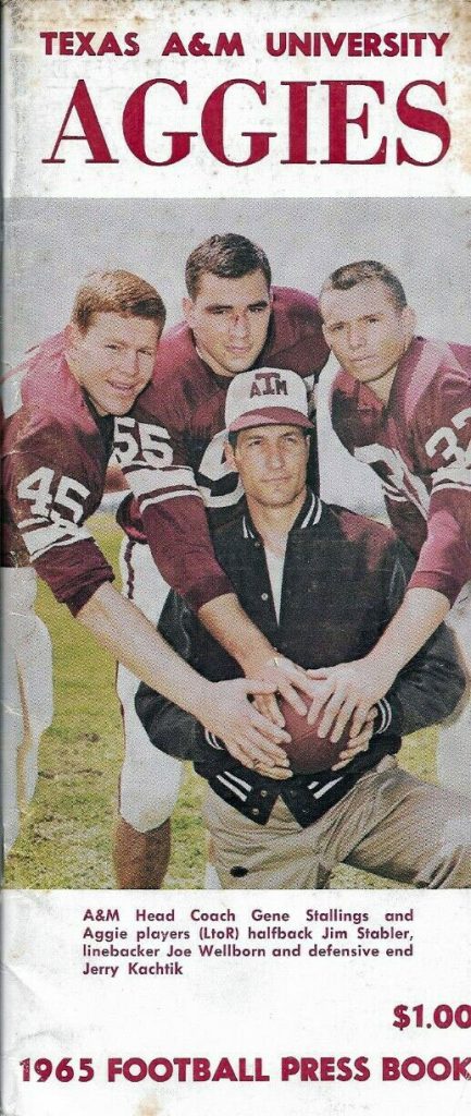 1965 Texas A&M Aggies media guide