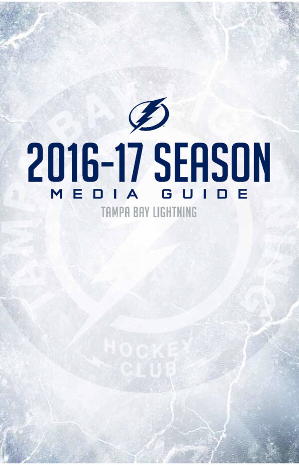 2016-17 Tampa Bay Lightning media guide