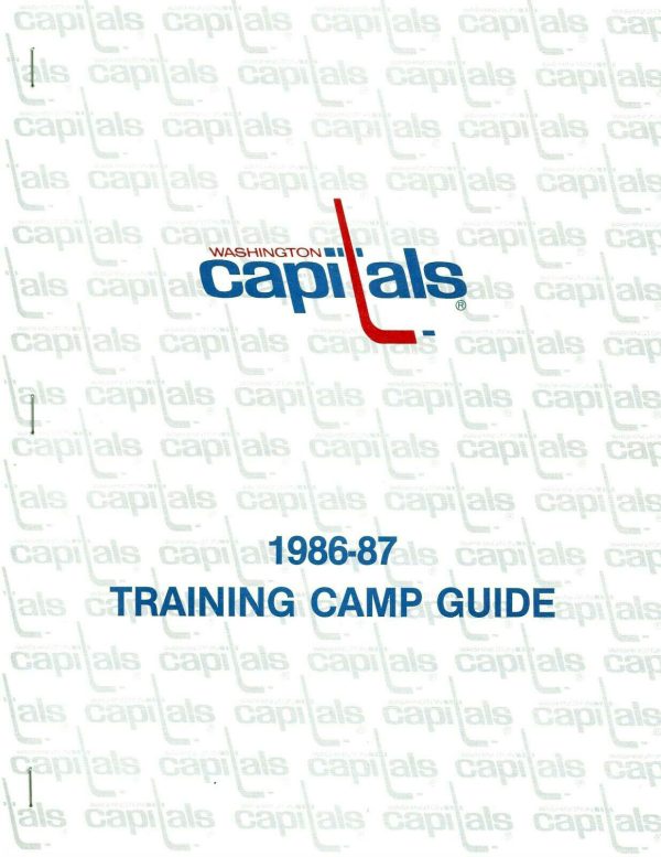 1986 Washington Capitals training camp guide