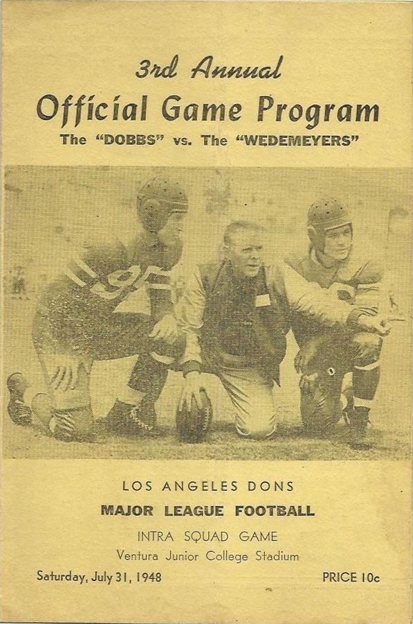 Los Angeles Dons intrasquad game (July 31, 1948)