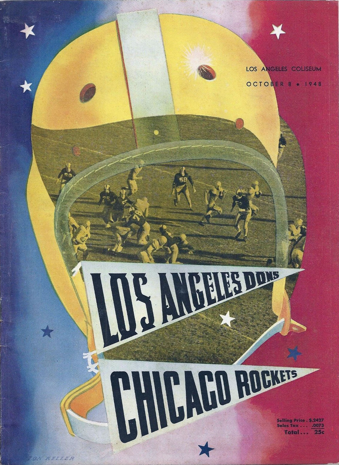 AAFC Program: Los Angeles Dons vs. Chicago Rockets (October 8, 1948)