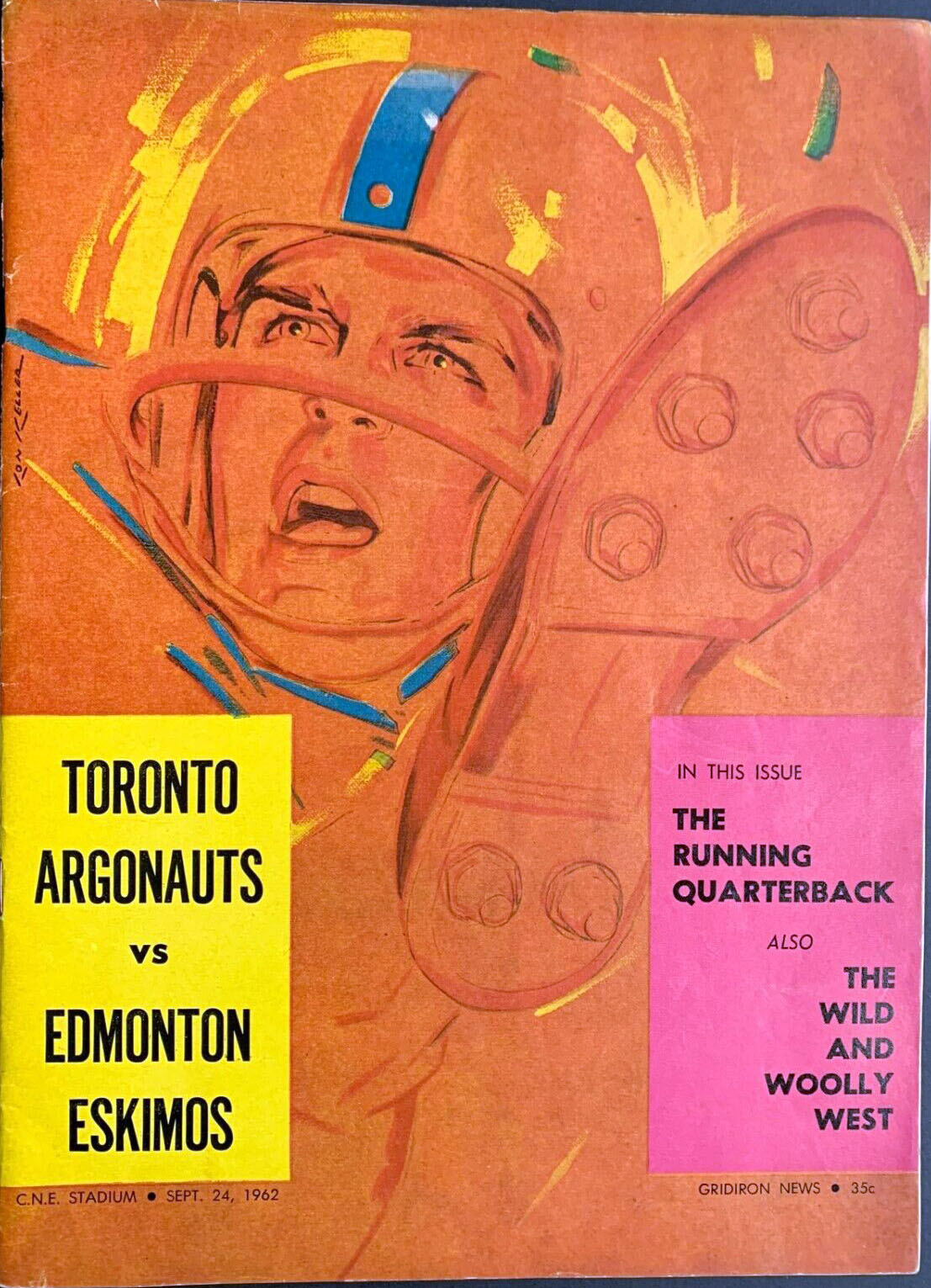 CFL Program: Toronto Argonauts vs. Edmonton Eskimos (September 24, 1962)