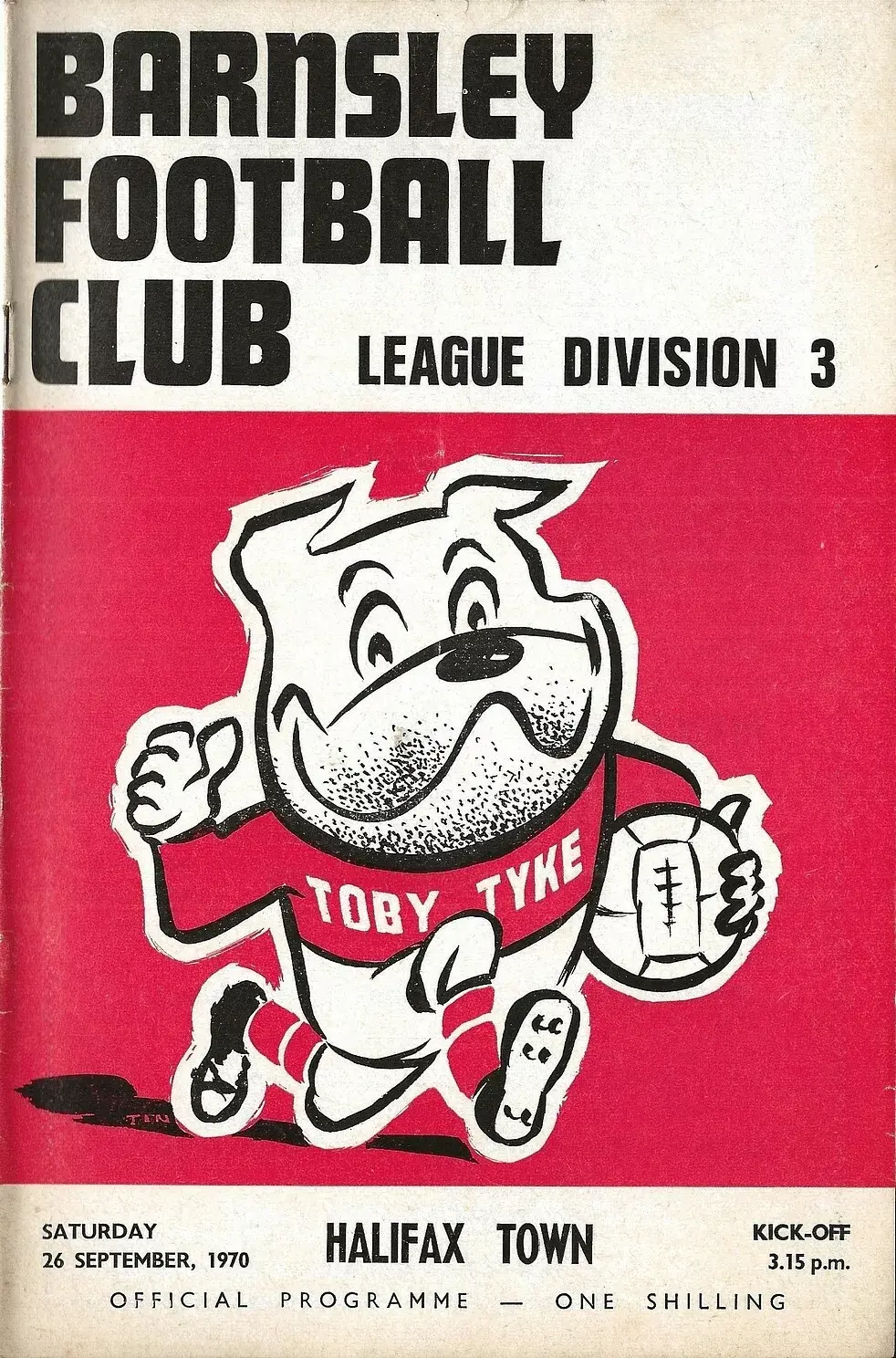 Barnsley vs. Halifax Town (September 26, 1970)