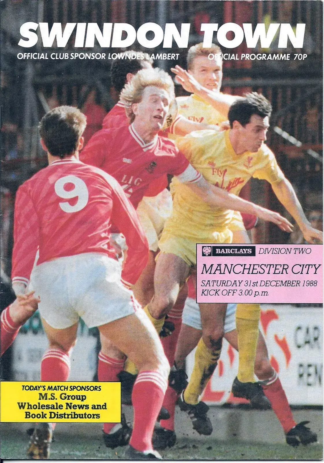 Swindon Town vs. Manchester City (December 31, 1988)