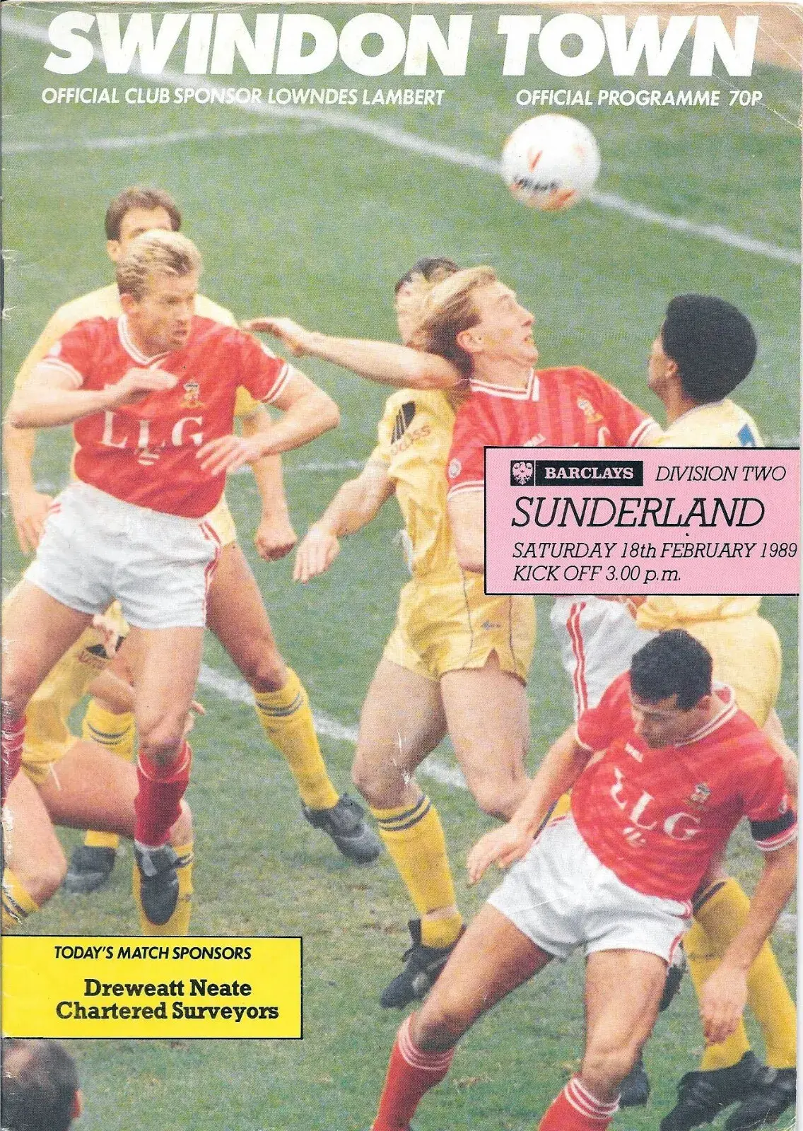 Swindon Town vs. Sunderland (February 18, 1989)