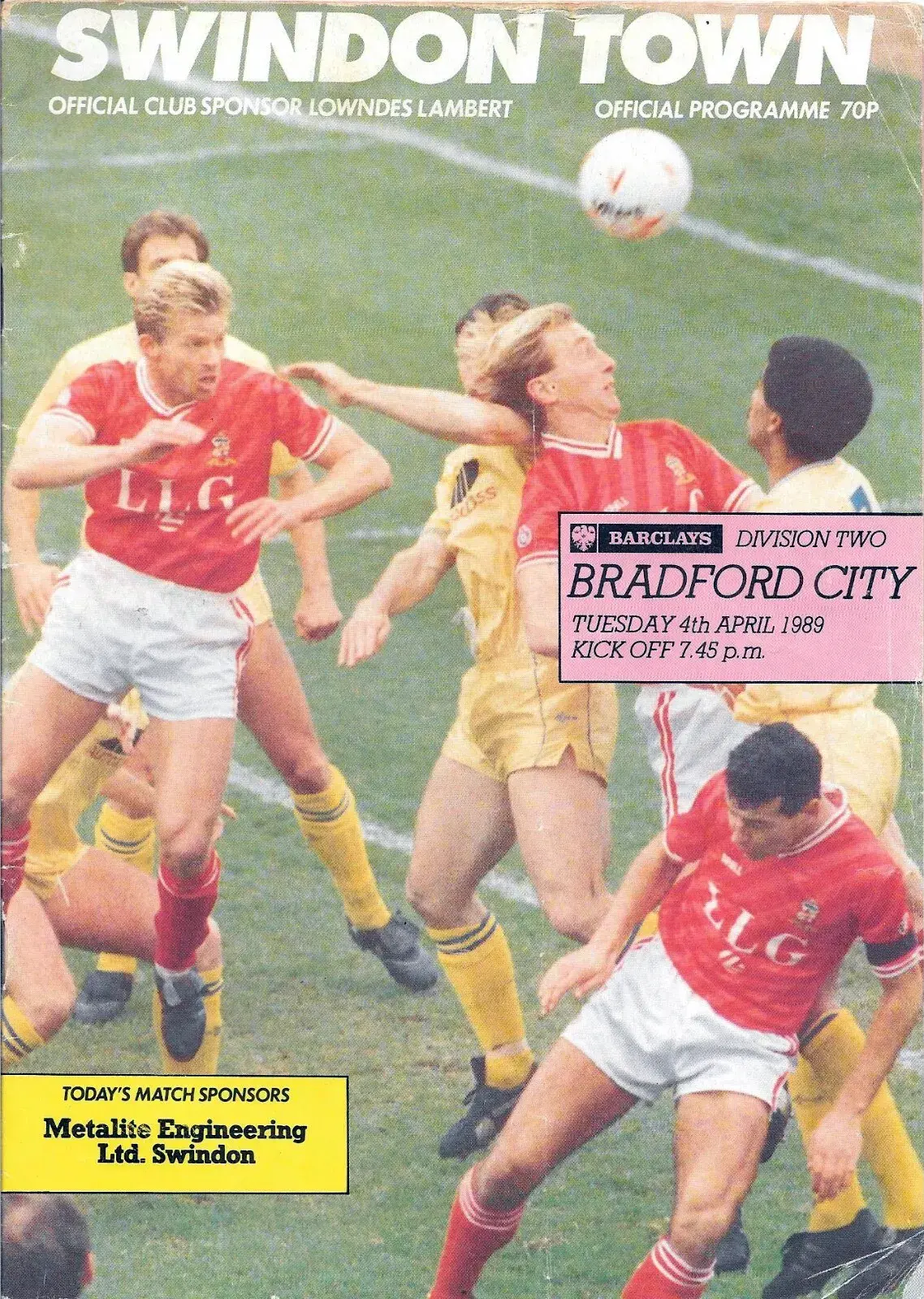 Swindon Town vs. Bradford City (April 4, 1989)