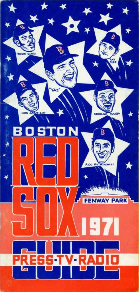 1971 Boston Red Sox media guide