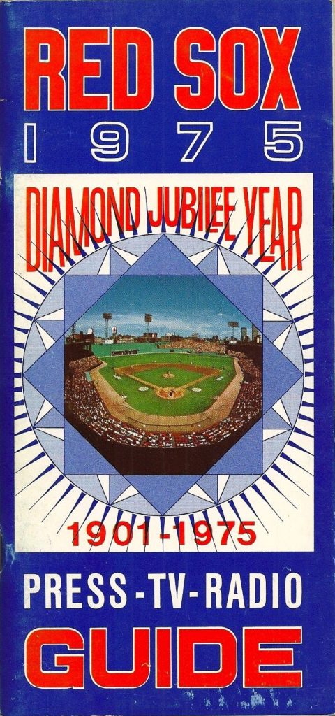 1975 Boston Red Sox media guide