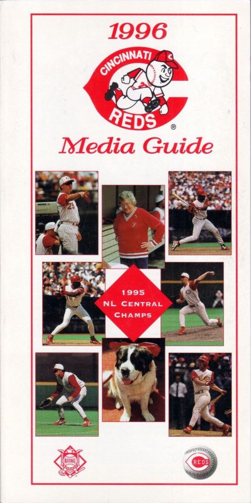 1996 Cincinnati Reds media guide