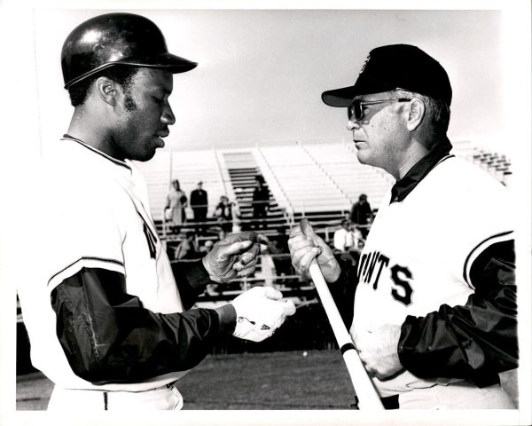 San Francisco Giants press photo (Bobby Bonds, Charlie Fox)