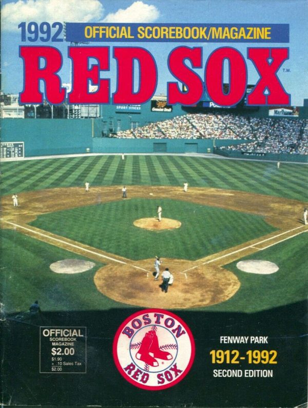 1992 Boston Red Sox program