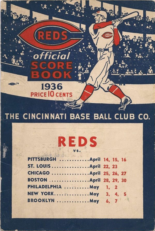 1936 Cincinnati Reds program