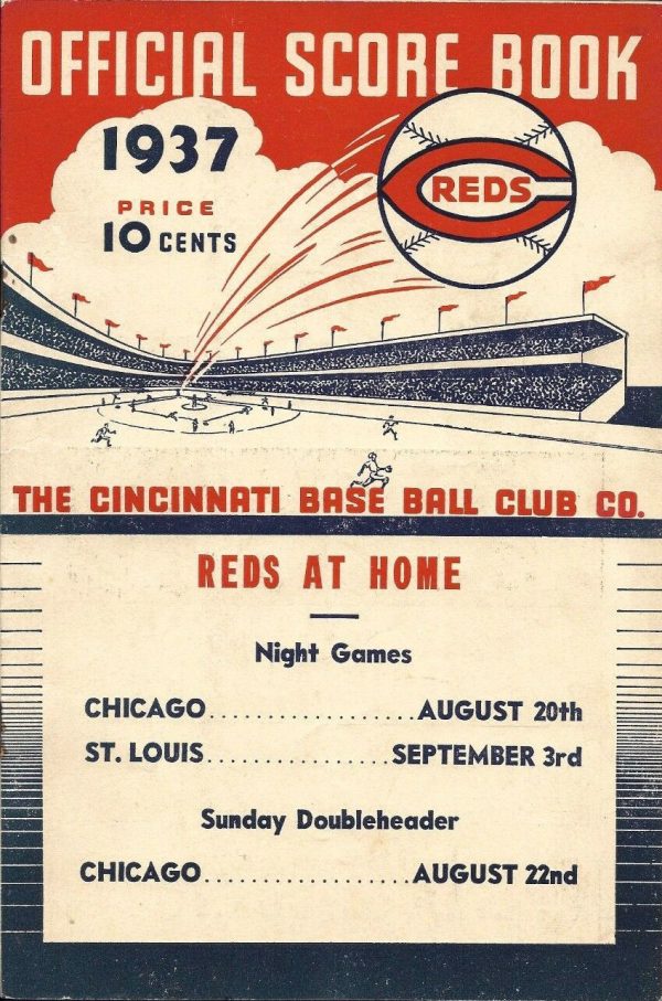 1937 Cincinnati Reds program