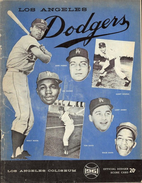 1961 Los Angeles Dodgers program