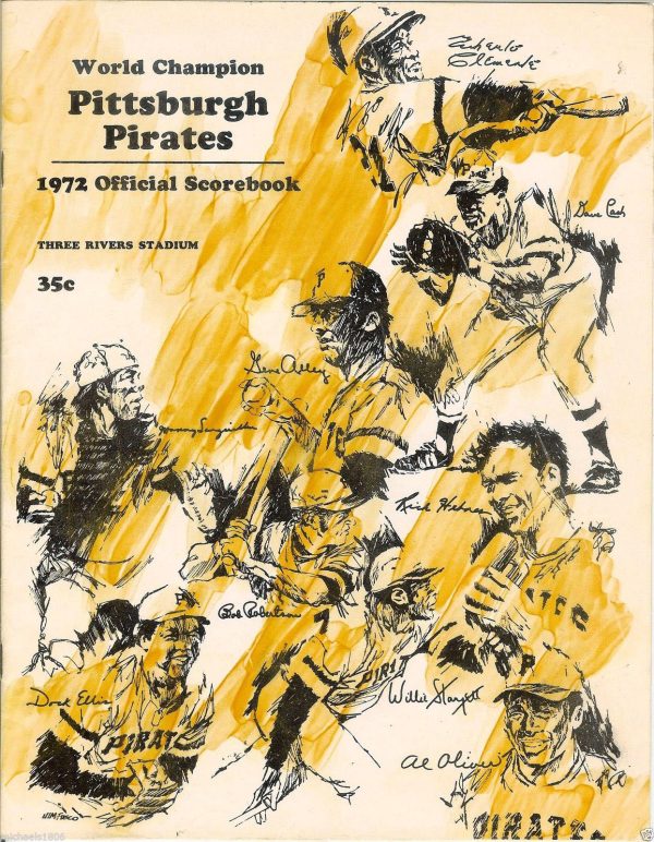 1972 Pittsburgh Pirates program