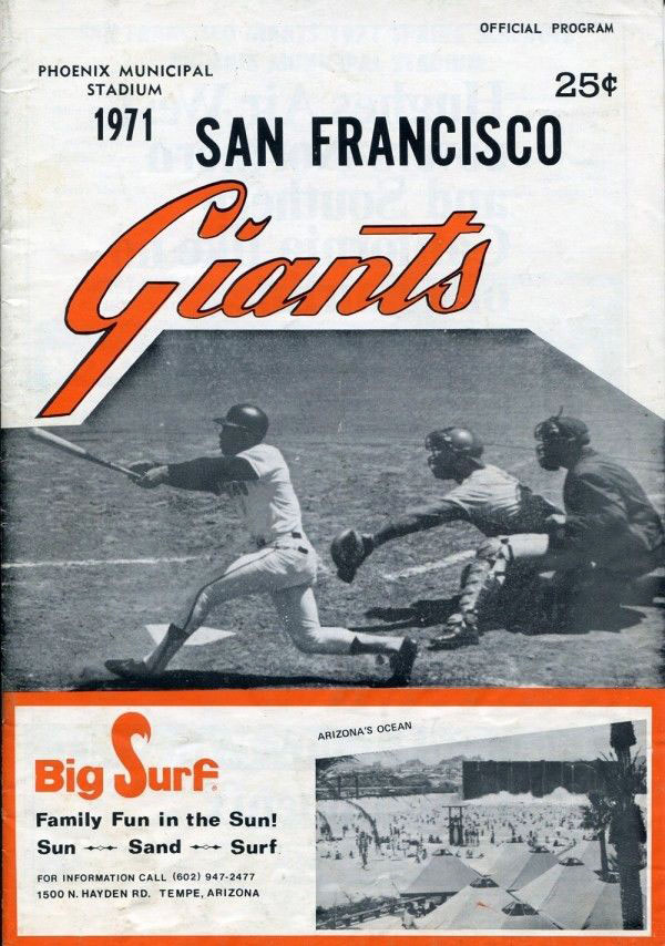 1971 San Francisco Giants spring training program