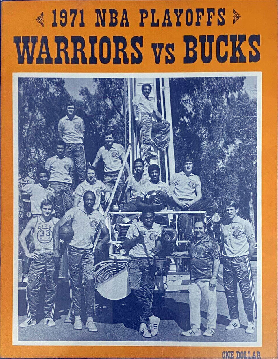 1970-71 San Francisco Warriors playoff program