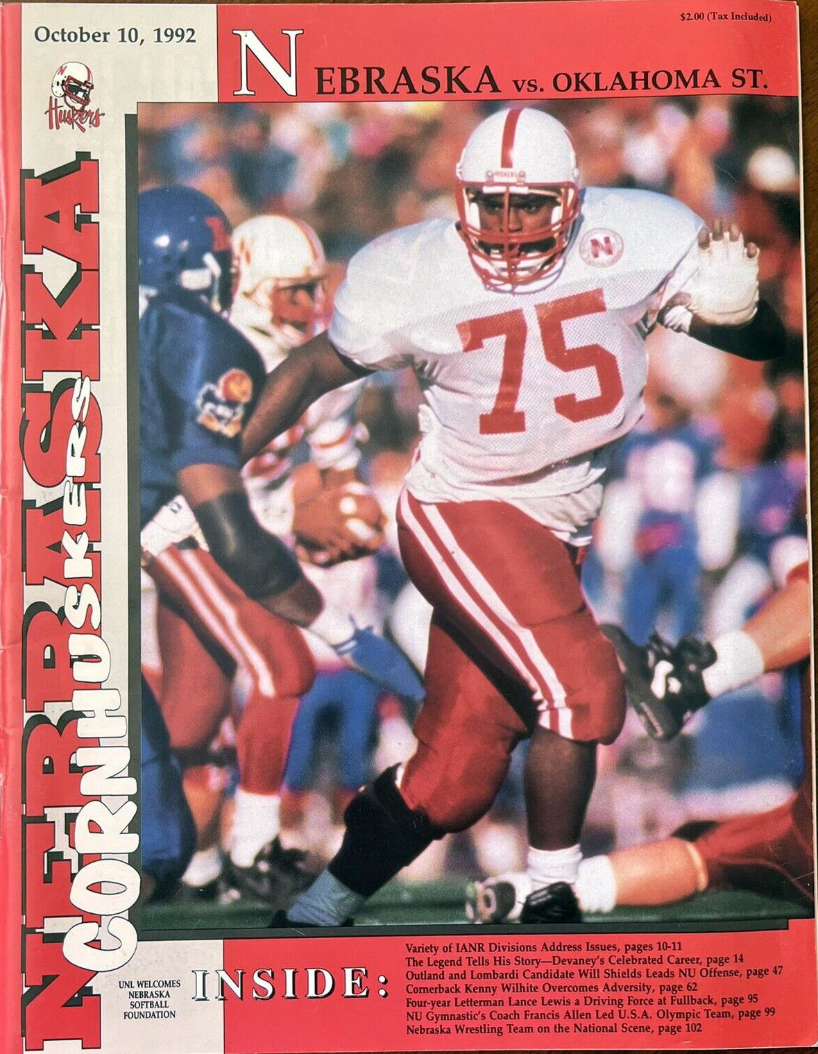 Nebraska Cornhuskers vs. Oklahoma State Cowboys (October 10, 1992)