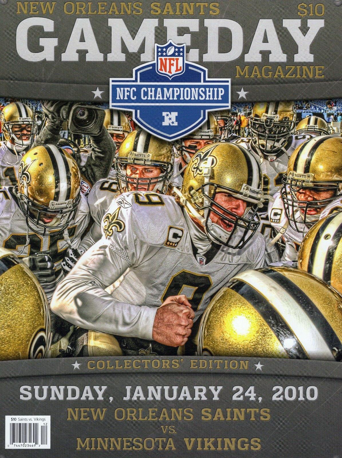 NFL Program: New Orleans Saints vs. Minnesota Vikings (January 24, 2010)