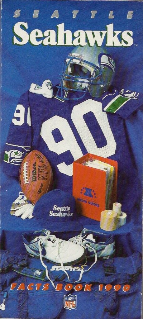 1990 Seattle Seahawks media guide